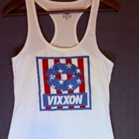 DIXXON Tops - VIXXON/DIXXON White Lips racerback tank top from DIXXON Flannel Co. Size Large